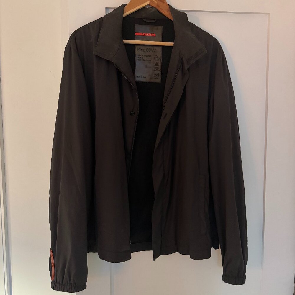 Vintage Prada Sport Windbreaker — Men’s (Black, TG50 Fits Like M/L)